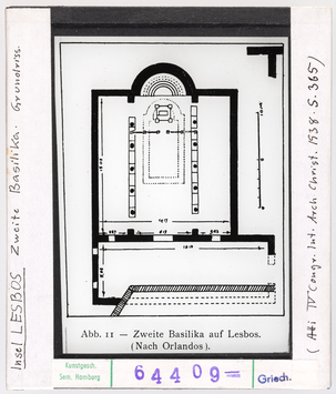 Vorschaubild Lesbos: zweite Basilika, Grundriss 